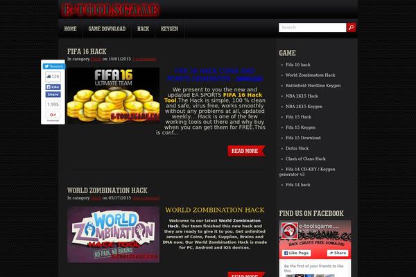 Tank theme site design template sample