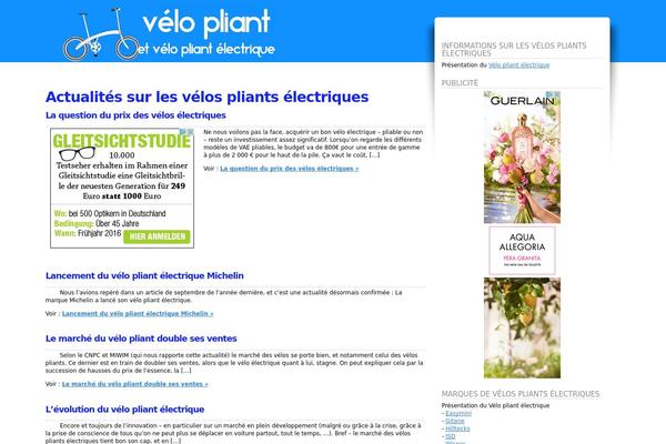 e-velo-pliant.com site used Fusion