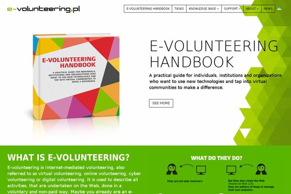 e-volunteering.eu site used Ewolontariat