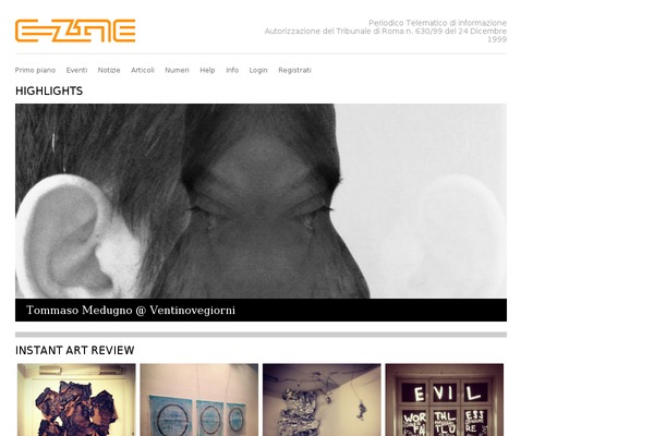 e-zine.it site used Ezine-2014