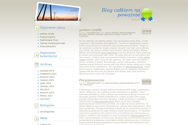 e2012.com.pl site used LiteThoughts