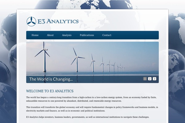 e3analytics.eu site used E3-wp-theme