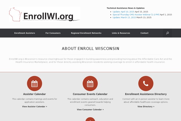 WordPress website example screenshot