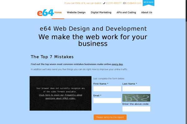 e64.com site used E64