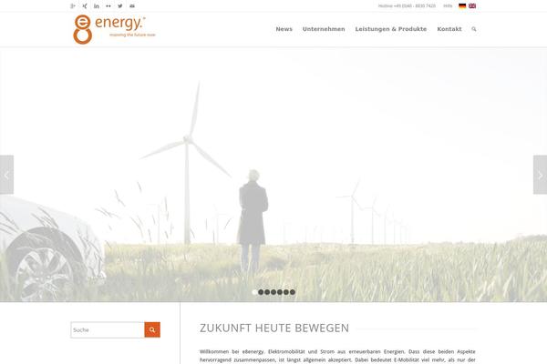 Enfold theme site design template sample