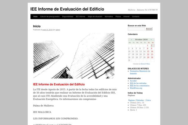 Twenty Ten theme site design template sample