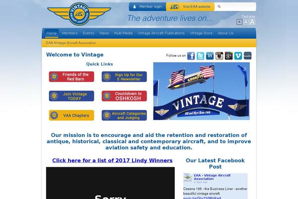eaavintage.org site used Divi-coach