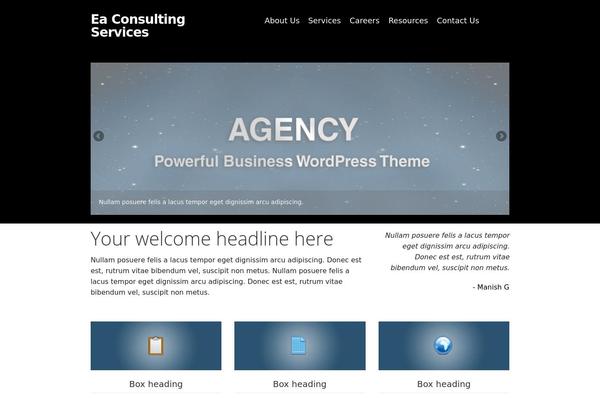 Agency Theme theme site design template sample