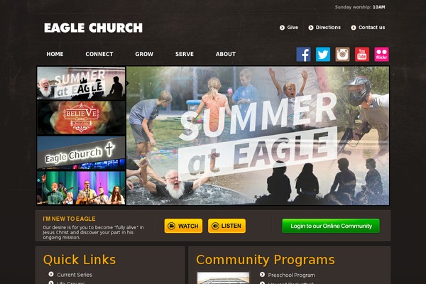 eagle-church WordPress theme, websites list used eagle-church theme eagle-church theme websites examples