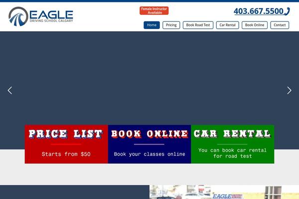 eagledriving.com site used Driving-school