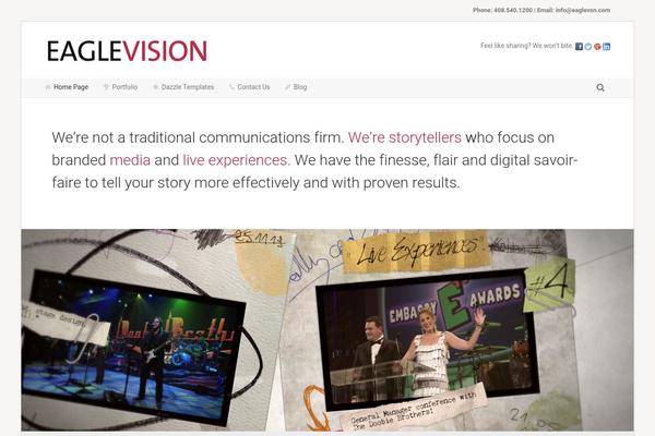 WordPress website example screenshot