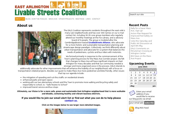 WordPress website example screenshot