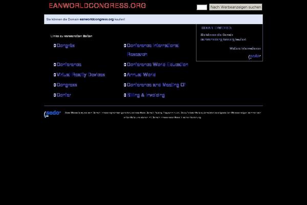 eanworldcongress.org site used Gaps