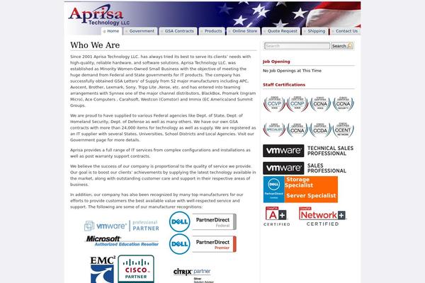 eaprisa.com site used Caribou-aprisa