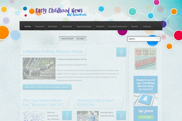 WordPress website example screenshot