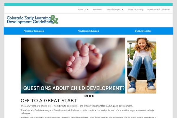 earlylearningco.org site used Cdhs