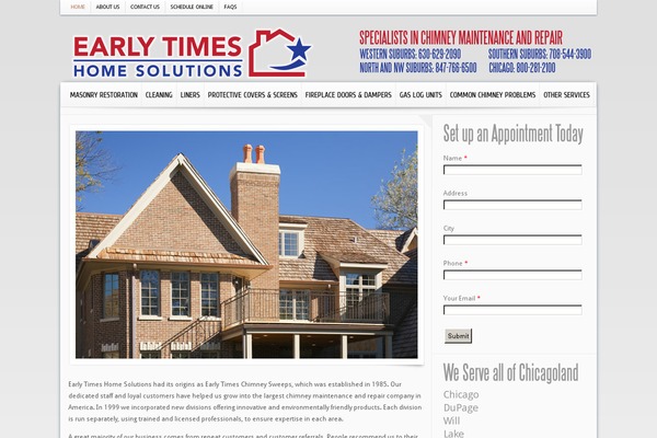 earlytimeschimneysweeps.com site used Chimney