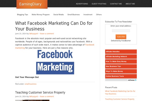 GeneratePress theme site design template sample
