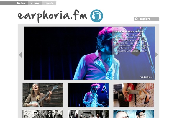 earphoria.fm site used On Demand