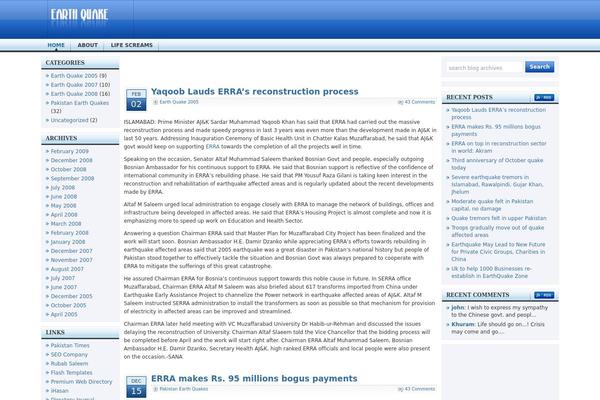 WordPress website example screenshot