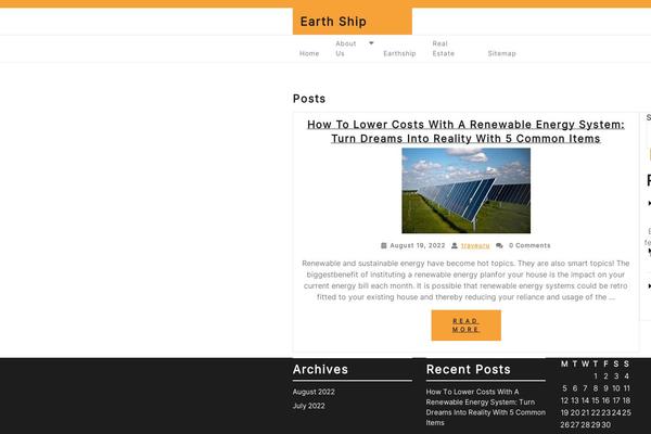 WordPress website example screenshot