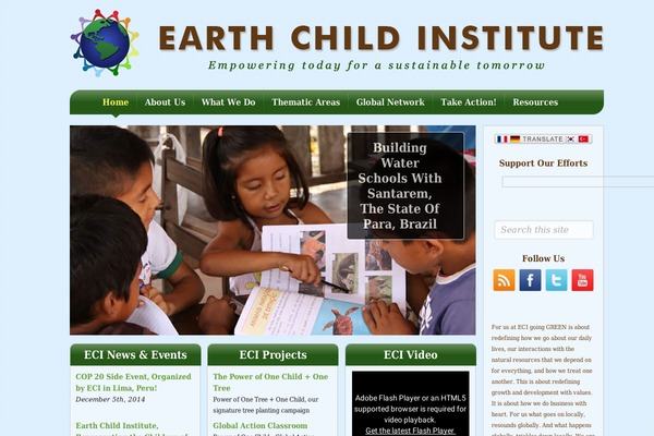 earthchildinstitute.org site used Eci