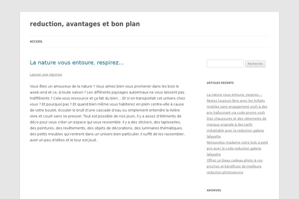 Twenty Twelve theme site design template sample