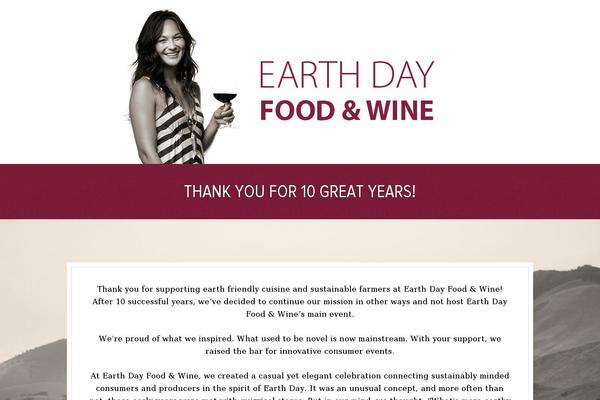 earthdayfoodandwine.com site used Earthday-pro