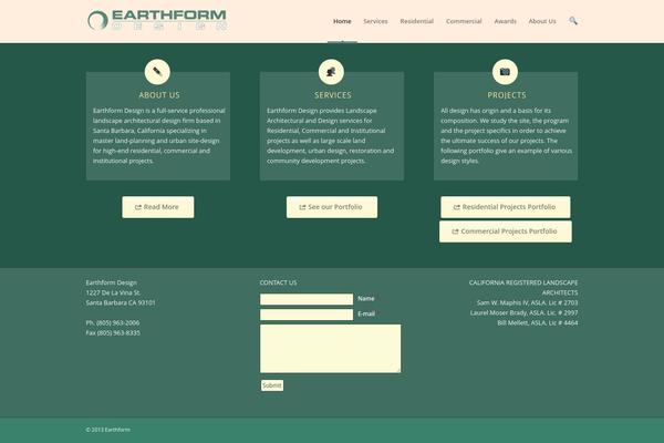 Enfold theme site design template sample