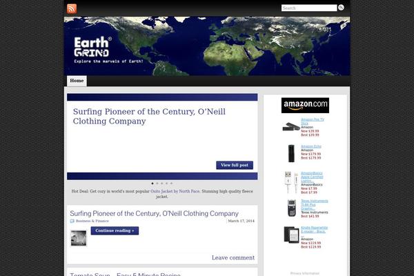 Graphene theme site design template sample