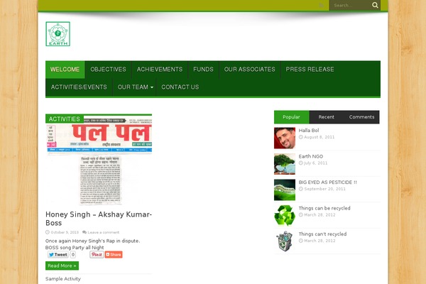 Jarida theme site design template sample