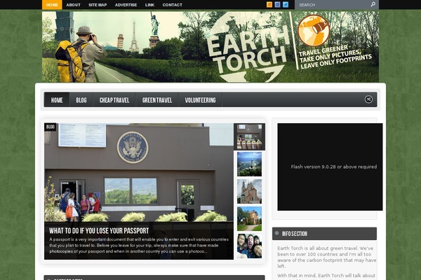 earthtorch.com site used Custom