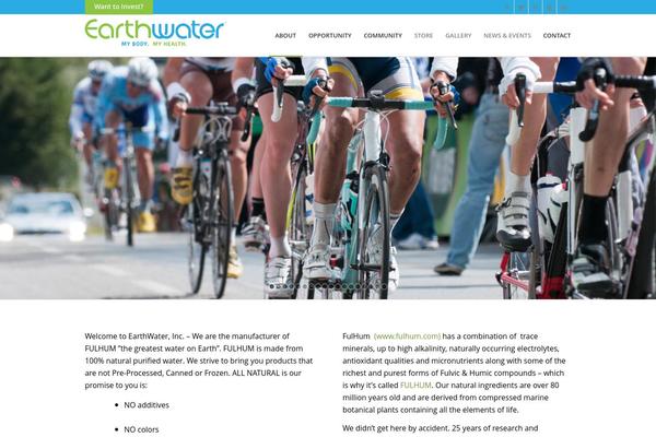 earthwater.com site used Enfold