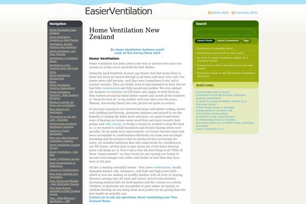 easierventilation.co.nz site used Fervens A