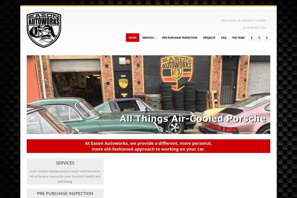 Porto theme site design template sample