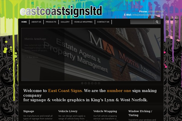 eastcoastsigns.co.uk site used Ecs