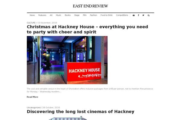eastendreview.co.uk site used Newspack-sacha