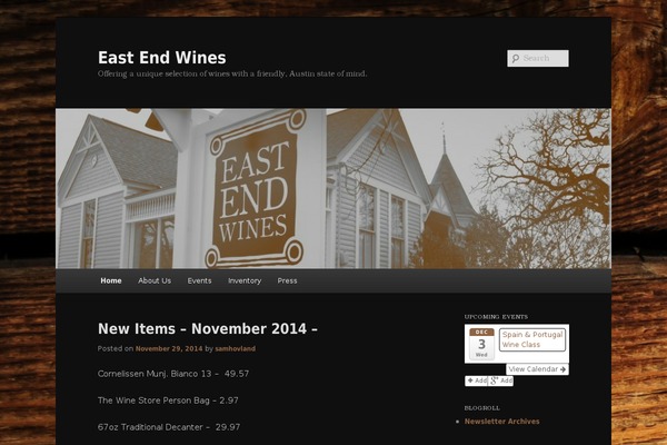 WordPress website example screenshot
