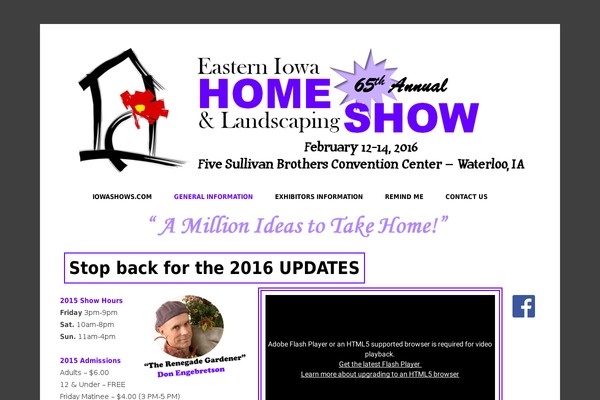 easterniowahomeshow.com site used Homeshows2022