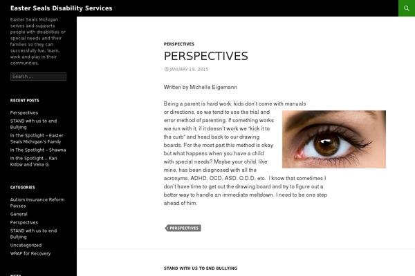Twenty Fourteen theme site design template sample