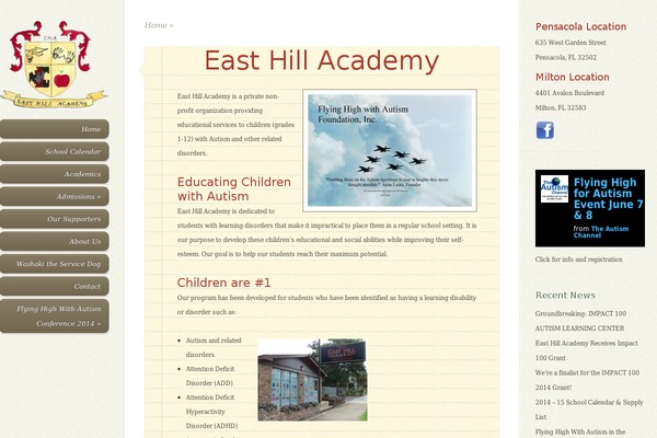 WordPress website example screenshot