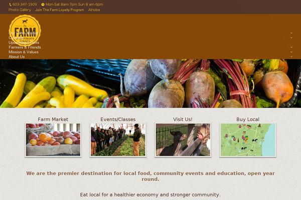 The7 Child theme site design template sample