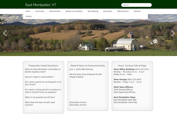 eastmontpeliervt.org site used Vt-responsive