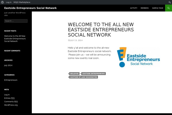 Site using BuddyPress plugin