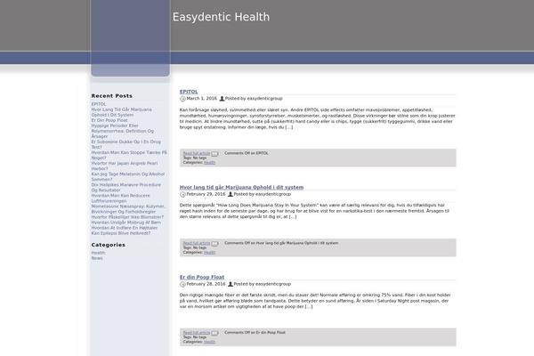 WordPress website example screenshot