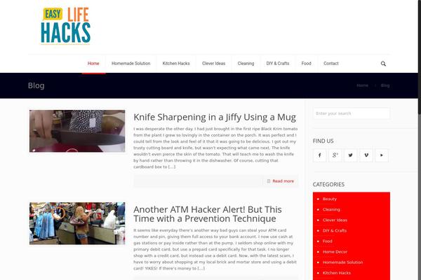 easyhacker.com site used Astra-child-easyh