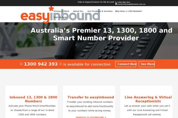 easyinbound.com.au site used Easyinbound