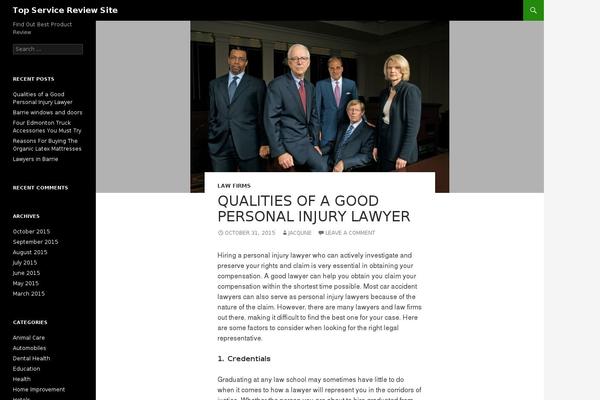 Twenty Fourteen theme site design template sample