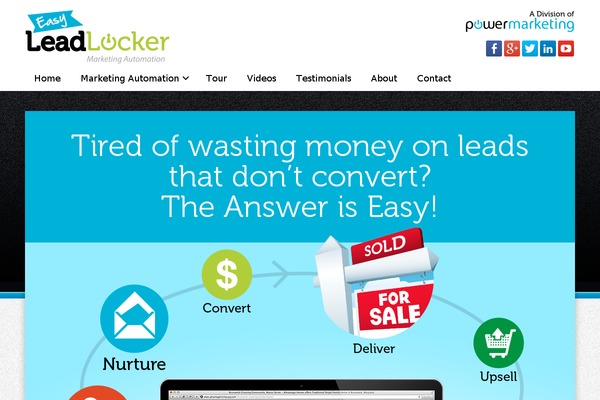 easyleadlocker.com site used Leadlocker