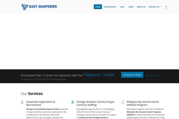 WordPress website example screenshot